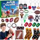 Advent Calendar 2025 Sport for Teen Boys Girls Teenagers Baseball Football Christmas Countdown Gifts Accessories and Decorations Stocking Stuffers (Football)