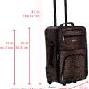 Rockland Fashion Softside Upright Luggage Set, Leopard, 2-Piece (14/19)