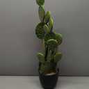 DILATATA Tall Fake Cactus Plant 27.5 inch Large Artificial Cactus Tree 'Prickly Pear Cactus' Faux Cactus Desert Plants Big Fake Cacti for Home Garden Office Decor