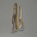 Gold Steak Knives Set 12 Piece, Premium Stainless Steel 6 Dinner Forks and 6 Dinner Knives Set, Steak Knives Steak Forks for 6 Person, Dishwasher Safe (Shiny Gold)