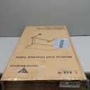 Vaunn Medical Adjustable Overbed Bedside Table with Wheels (Hospital and Home Use) (Black)