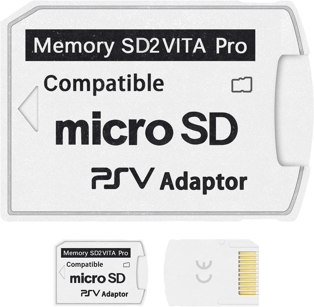 SD2Vita 5.0 PS Vita Micro SD Memory Card Adapter, PS Vita Micro SD Adapter Compatible with PSV 1000/2000 3.60 HENkaku Enso System, DQ053