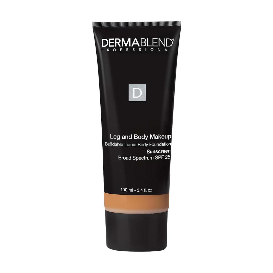 Dermablend Leg and Body Makeup Foundation with SPF 25, 40W Medium Golden, 3.4 Fl. Oz.