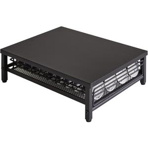 IBUYKE Coffee Pod Drawer Holder,Pod Holder,40 Capsule Pods,Coffee Pod Holder Drawer With Mesh Shelves,Home Kitchen Counter Organizer, Black TCJ101B