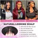 SOPSFR 13x6 HD Lace Front Wigs Straight Human Hair Wigs 200% Density Straight Lace Front Wigs Human Hair with Baby Hair Brazilian Virgin Human Hair Wigs for Women 28 Inch