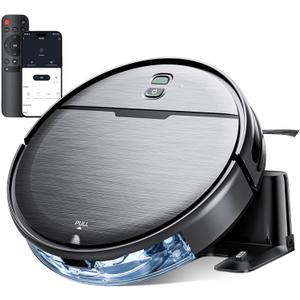 Robot Vacuum and Mop Combo, 2 in 1 Robot Vacuum Cleaner with WiFi/App, Smart Robotic Vacuums with Strong Suction, Schedule, Self-Charging, Slim, Quiet, Ideal for Hard Floor, Pet Hair, Low Pile Carpet