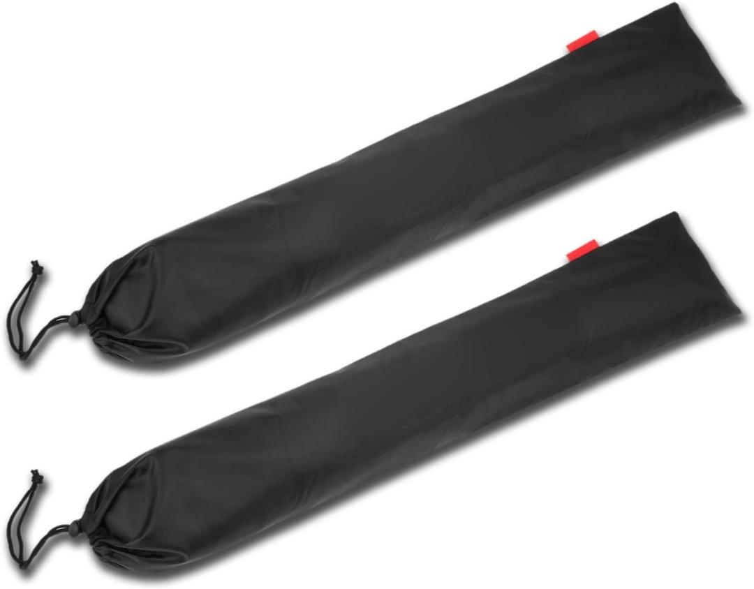 equlup Tent Pole Bag, 2 Pcs Camping Storage 210T Lattice Cloth Walking Bag Portable Picnic Tent Storage Bag 80x19cm 31.5x7.5in Trekking Poles Carrying Bag for Camping