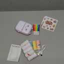 Mini Printer Portable, Inkless Sticker printer with 8 Rolls Paper, Bluetooth Wireless mini thermal printer Compatible with iOS + Android for Journal, Memo, Photo, Print Pod Gifts for Girls Kids (Pink)