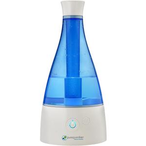 PureGuardian Ultrasonic Cool Mist Humidifier, 30 Hrs. Run Time, 0.5 Gal. Tank Capacity, 350 Sq. Ft. Coverage, Small Rooms, Quiet, Filter Free, Silver Clean Treated Tank, H940AR (1 Count (Pack of 1))