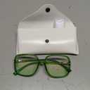 bullabulling Retro Square Reading Glasses For Women Blue Light Blocking Oversized Eyeglass Frames Large lens (green, 2.0, x)