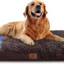 AMERICAN KENNEL CLUB Orthopedic Memory Foam Dog Crate Mat, Egg Crate Foam Cushion, Washable Cover, Non-Slip Base, Eases Joint Pain, Breathable, Durable, 42x27, Brown