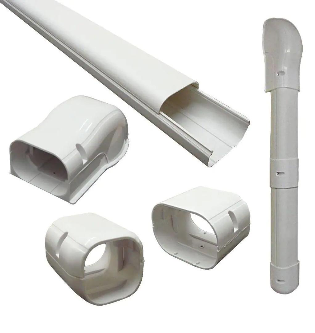 3 in. x 7.5 ft. Cover Kit for Air Conditioner and Heat Pump Line Sets - Ductless Mini Split or Central