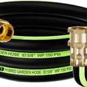Short Garden Hose 5/8 in. x 4 ft Lead-in Water Hose Male/Female Heavy Duty Hybrid Water Hose No Kink and Flexible Rubber Hose for Dehumidifier,Vehicle Water Filter and Camp Water Tank