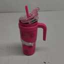 REDUCE 24 oz Stainless Steel Tumbler with Handle - Dual-Wall Vacuum Insulated Travel Mug, Sweat-Proof Lid & Reusable Straw - Keeps Drinks Cold for 24 Hrs, Fits Cupholders, Dishwasher Safe - Sangria