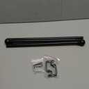 KXLife 2 Pack Small Curtain Rod 18-30 Inch, 1/2" Diameter, Cafe Door Curtain Window Rod, Adjustable Drapery Rods with Brackets (Black)