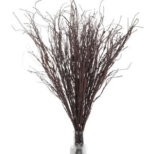Yunsailing 20 Pcs 35.4'' Tree Branches for Decoration Curly Willow Branches Twigs for Vases Tree Gifts Floral Dried Bendable Artificial Twigs for Decorative Sticks(Dark Brown)