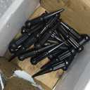 GAsupply 20pcs 14x1.5 Spike Lug Nuts Black, M14x1.5 Spiked Lug Nut 4.4" Tall, Closed End Bulge Acorn 60 Degree Cone/Conical Seat