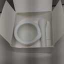 LEETOYI Porcelain Small Mortar and Pestle, Ceramic Herb Grinder Pill Crusher Set, 3.3 inch White