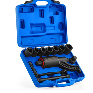 Orion Motor Tech Torque Multiplier, 11pc 1" Drive Heavy Duty Torque Multiplier Wrench Set with 8 Cr-V Sockets 21-38mm, 6800 Nm 1:64 Labor Saving Lug Nut Remover for Semi Trucks RVs Buses