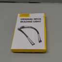 Glocusent Book Light, 3-Color & 6-Brightness Reading Light, Bendable Neck Light, 80-hr Lasting Rechargeable Book Light, Perfect Reading Lights for Books in Bed, Knitting, Repairing, Book Lovers Gifts (Medium, Gray)