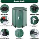 THUNDERBAY 53 Gallon Collapsible Rain Barrel, Portable Rain Barrels to Collect Rainwater from Gutter, Rainwater Collection System, Water Storage Tank Catcher Container with Filter Spigot