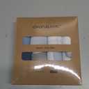 Muslin Baby Bibs 8 Pack, Baby Bandana Drool Bib for Drooling and Teething, Cotton Soft Absorbent for Girls Boys BC (A Blue Dinosaur)