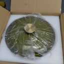 Miereirl 4.5 Quart Enameled Dutch Oven Pot with Lid, Cast Iron Dutch Oven with Dual Handles for Bread Baking, Cooking, Non-stick Enamel Coated Cookware, Golden Green