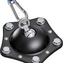 Dog Tie Out Stake for Outside Camping, 360Swivel Dog Run -No Tangle,Heavy Dog Stakes for Outside,Dog Runner Can Hold Up to 150 LBS Dogs,Suitable for Any Dog Tie Out Cable or Yard Leash (black)