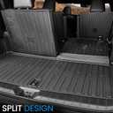 Cargo Mat with Backrest Mats for 2024 2025 2026 Lexus TX 350/500h/550h+, All Weather TPE Protectors Cargo Liner Accessories for TX350/TX500h/TX550h+ (Cargo Mat with Backrest Mats)