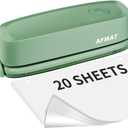 AFMAT HP10 Electric 3 Hole Punch, Three Hole Punch Heavy Duty, 20-Sheet Punch Capacity, AC or Battery Operated, Effortless Punching, Long Lasting Paper Punch for Office, School, Studio, Green