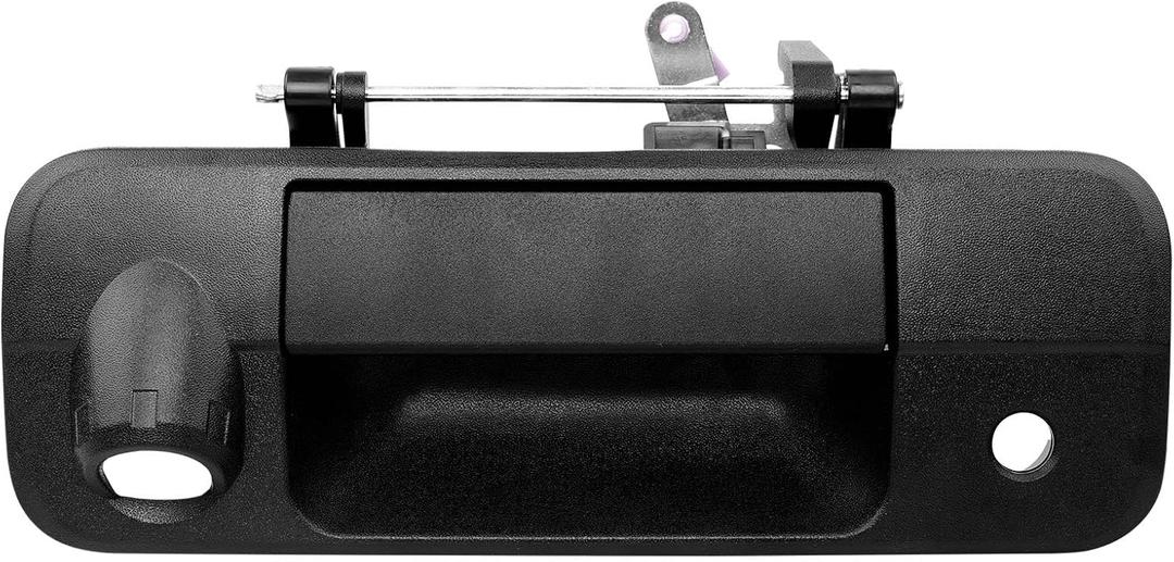 Gledewen 81214 Metal Upgraded Tailgate Handle Liftgate Latch Handle with Rear Camera Hole, Compatible with 2007-2013 Toyota Tundra, Replaces# 690900C051