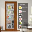 5 x Weekly Kids Clothes Organizer Day of Week School Clothing Storage Monday to Friday Hanging Closet Organizer (Grey)