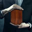 Wooden Urn Box for Human Ashes, Extra Small (Style1, 5 x 3 x 2.25 inch)