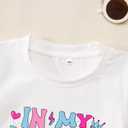 IZYJOY Birthday Girl Shirts Toddler Baby Girls Funny in My Era Letter Graphic T-Shirt Cute Short Sleeve Party Tee Tops 1-6T (5-6 Years)