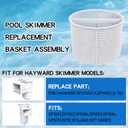 SPX1082CA for Hayward & Aladdin Pool Skimmer Basket SP1082 SP1083 SP1084 1085 1086 SP1075 1075T 1076 1077 Skimmers Basket, Replacement SP-1082-C & B-152