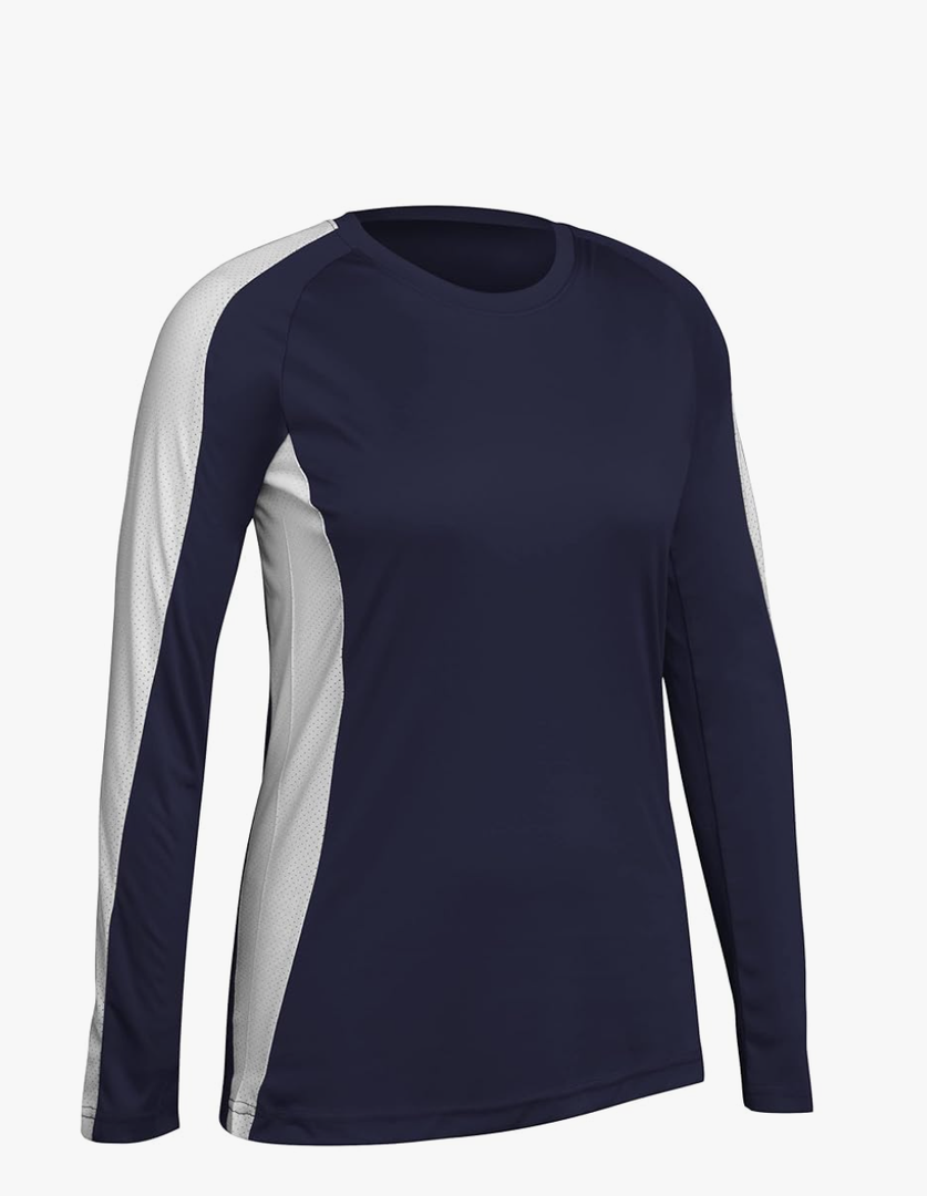 CHAMPRO Girls' Triumphant Long Sleeve Youth Volleyball Jersey, Size: Small