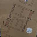 4NM No Assembly Folding Bookshelf, 5-Shelf 62.2" H Collapsible Foldable Bookcase Storage for Small Spaces, All Black