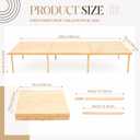 Leinuosen 90"x30" Boho Wooden Picnic Table, Portable Folding Outdoor Low Picnic Table with Adjustable Legs Height 13'' & 16'' for Floor Seating, Beach, Camping, BBQ, Backyard, Seating for 8-10 People