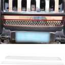 Stainless Steel Honeycomb Mesh Grill Spoiler Bumper Vent fit for Hummer H3 2005-2009,Vent Mesh Grille Accent Trim Cover