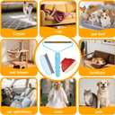 3 x Pet Hair Removal Tool: 3 Pack Cat Dog Hair Removal, Reusable Lint Shaver Cleaner Portable Fur Remover Tool Carpet Scraper, Washable Lint Roller, Brush for Clothes, Car Mats, Couch, Pet Bed, Furniture