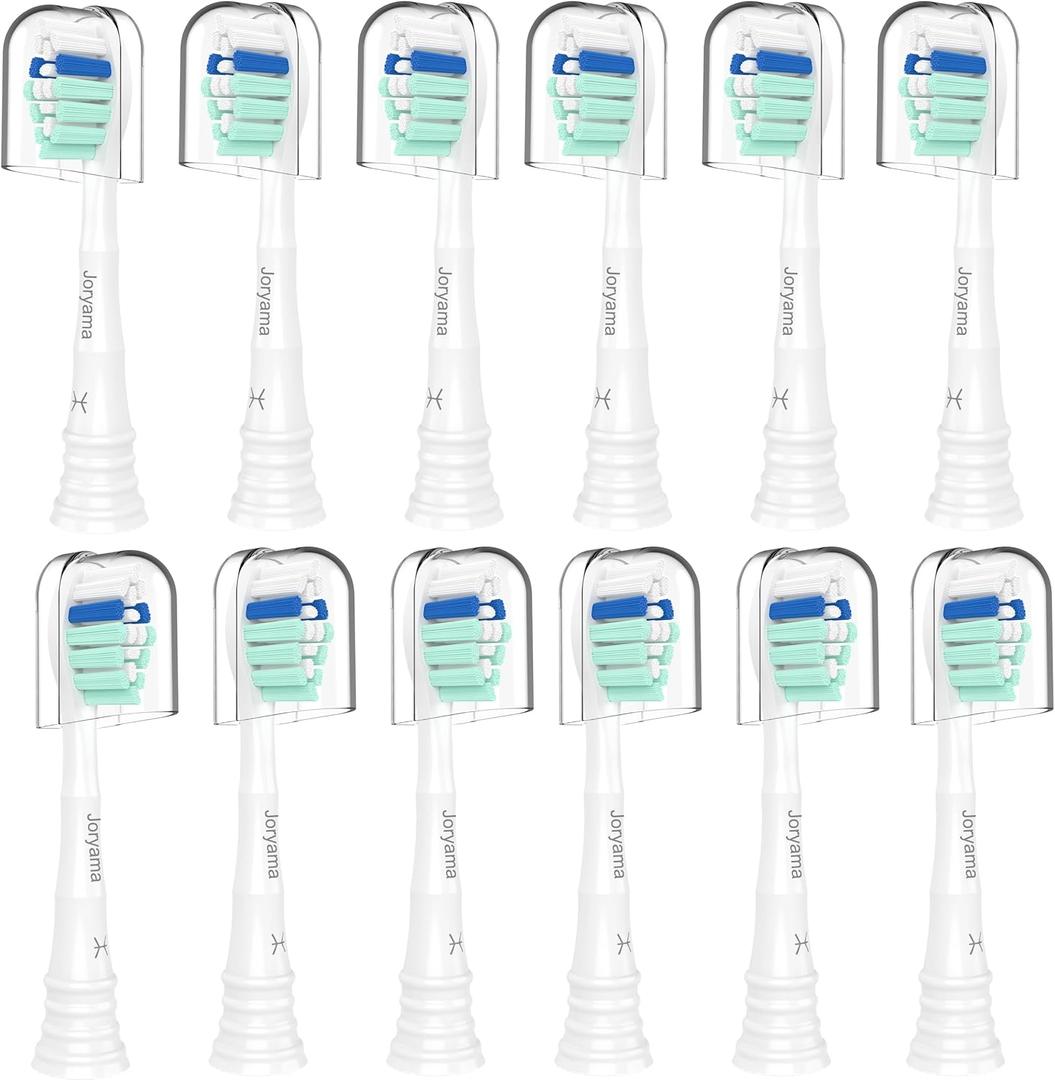 Replacement Toothbrush Heads for Philips Sonicare Replacement Heads, Electric Replacement Brush Head Compatible with Phillips Sonicare C2 C1 4100,12 Pack