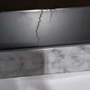 6 Pieces Dining Table Set with 60" Rectangle Marbled Veneers Tabletop Kitchen Desk,Living Room Furniture W/ 4 Chairs & 1 Bench,for Restaurant,Home Bistro,White