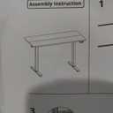 Veken 55 x 28 Inch Electric Standing Desk with Adjustable Height, Sit to Stand Computer Table for Study, Work or Gaming, Home Office Desk White