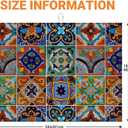Talavera Mexican Tiles Dish Drying Mat For Kitchen Counter, Super Absorbent Microfiber Dish Drying Pad, Kitchen Gadgets For Easy Clean Multi-Use Large 18"x24"