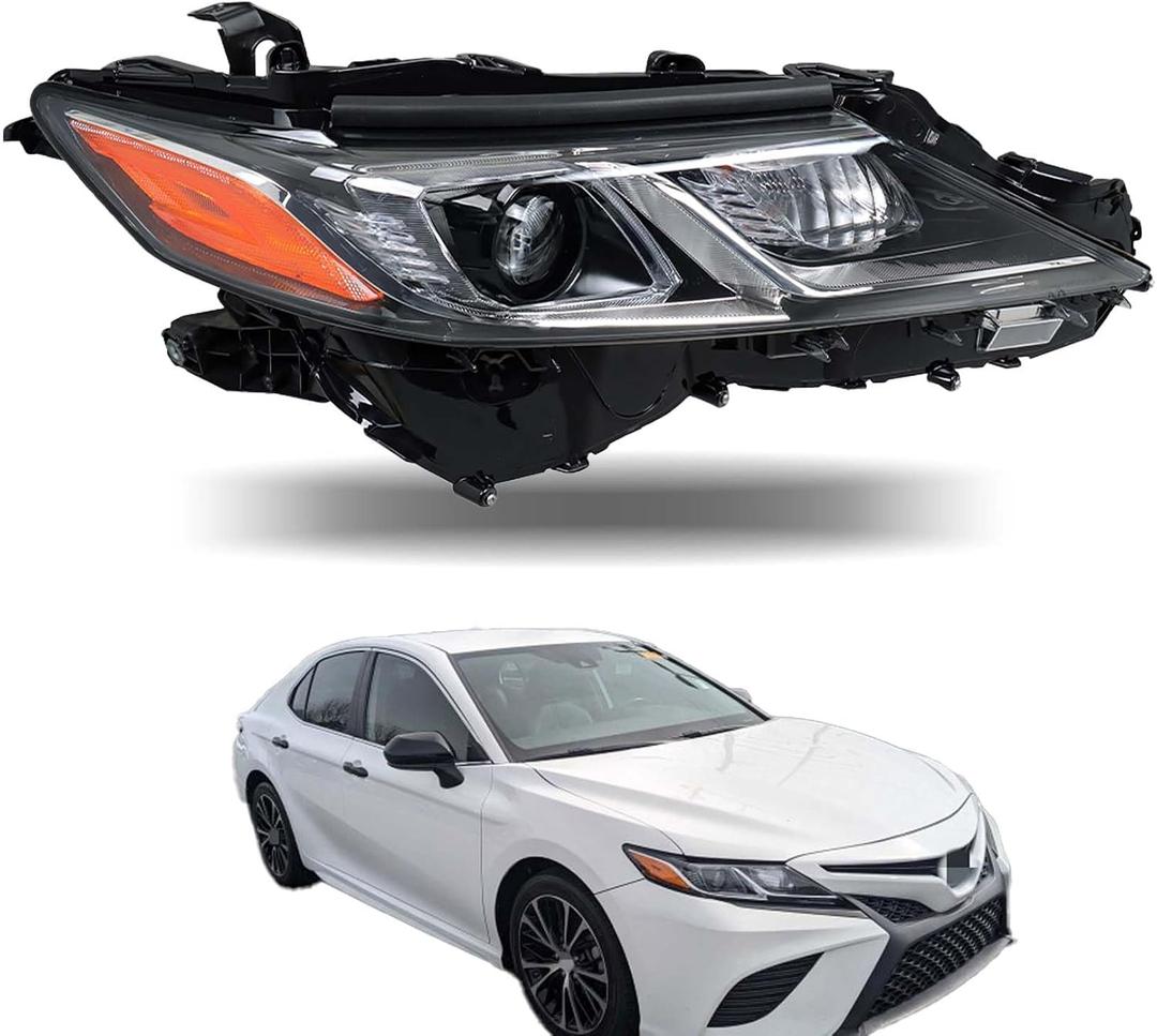 labwork Headlights Assembly Replacement For Camry L/LE/SE 2018 2019 Projector Headlamp Right Passenger Side