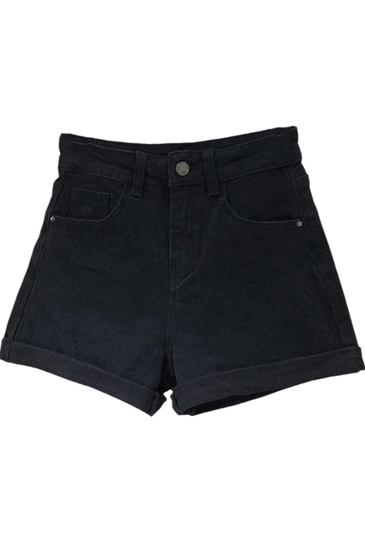 Shorts Women Denim Vintage Summer Basic High Waist Ladies, Size M