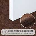 FONEYI Indoor Door Mat 24" x 36", Dirt Trapper Door Mats Non-Slip Entryway Rugs Washable, Absorbent Resist Dirt Welcome Mat, Low Profile Inside Floor Mats for Front Back Door and Entryway, Coffee