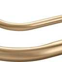 Double Curtain Rod for 28-48 Inches Windows, Blackout Wrap Around Window Curtain Rods1-inch Heavy Duty Adjustable Room Darkening Rustic Dual Drapery Curtain Rods for Livingroom, Kitchen, Patio (for 28-48" Windows, Brushed Gold)