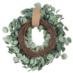 Anna Homey Decor Flower Wreaths Greenery Garland Fall Decorations for Home Porch Wall Table 16 inches diameter Green