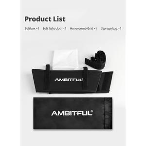 AMBITFUL 14" x 11.6" LED Video Light Diffuser with Honeycomb Grid for LED Panel
